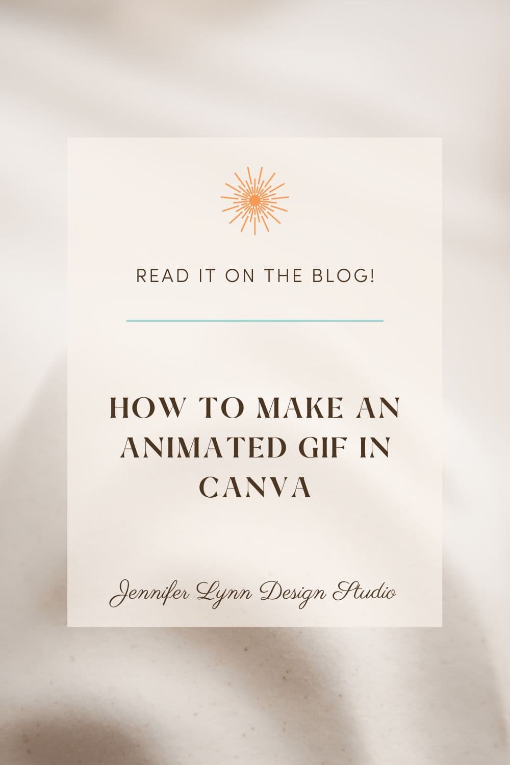 How to Make an Animated GIF in Canva by Jennifer Lynn Design Studio