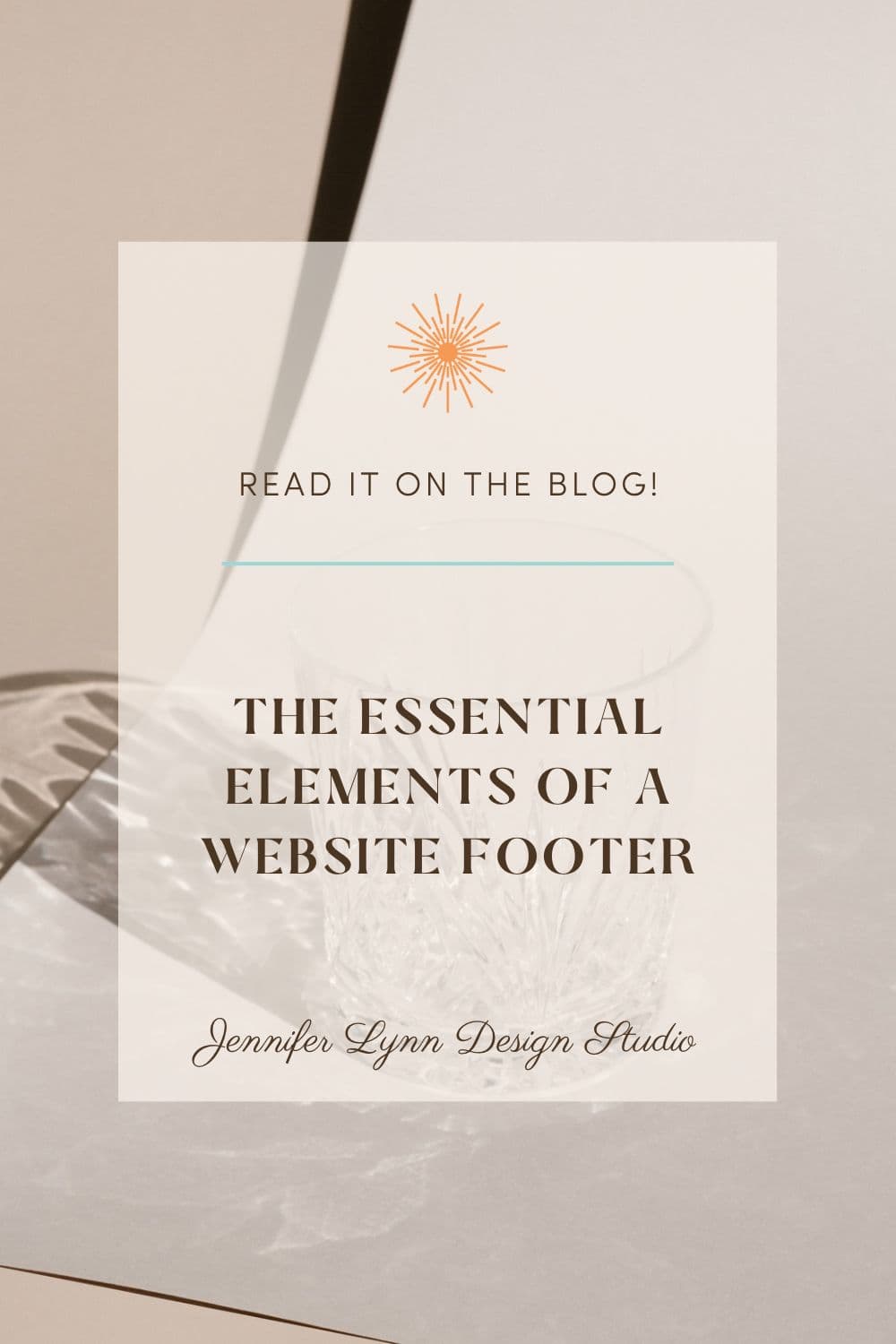 The Essential Elements of a Website Footer by Jennifer Lynn Design Studio