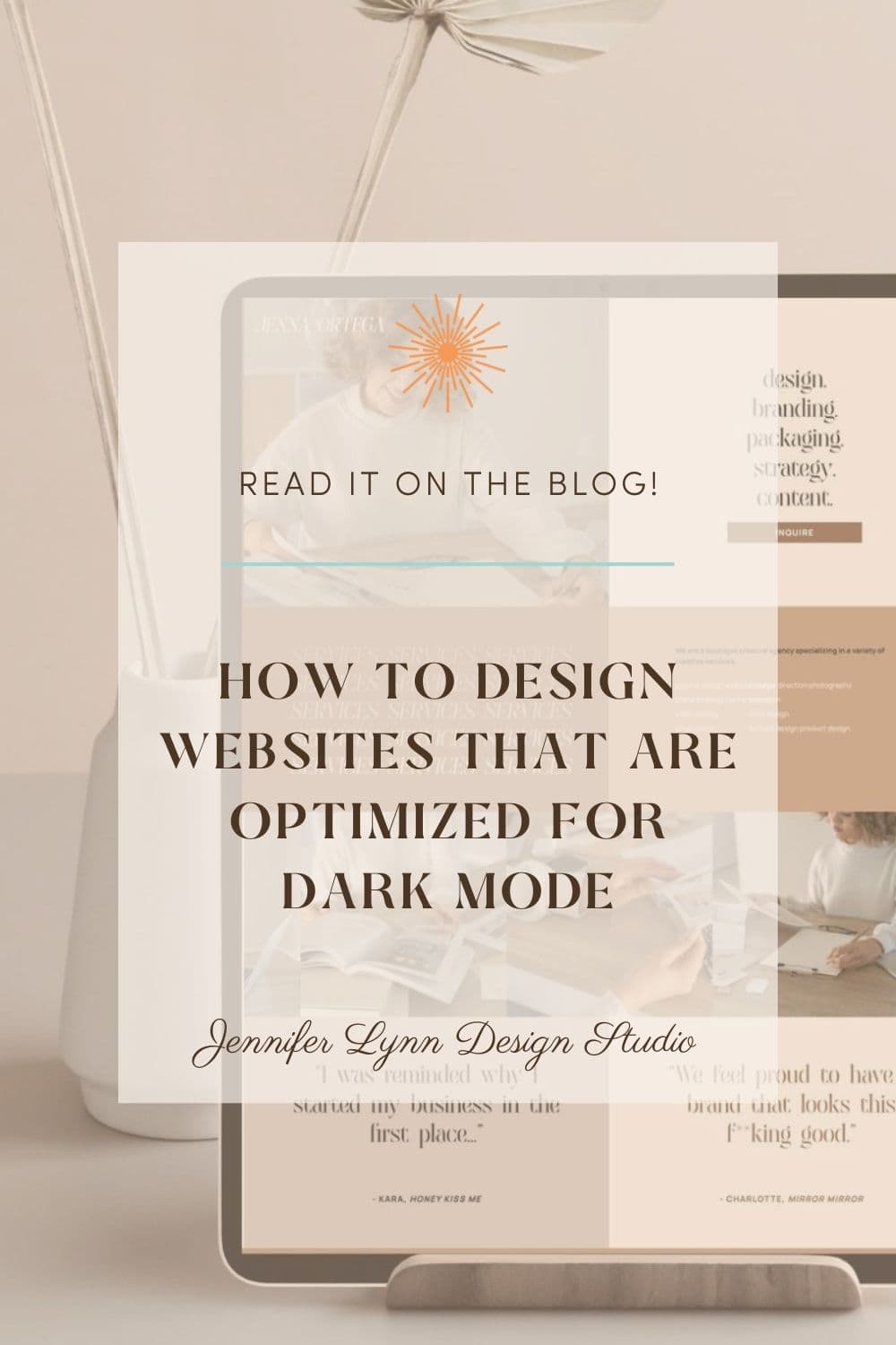 How to Design Websites that are Optimized for Dark Mode by Jennifer Lynn Design Studio